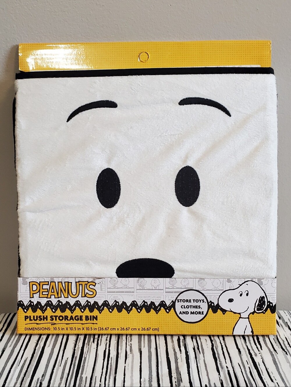 Peanuts Plush Snoopy Storage Bin with Ears and Handles
